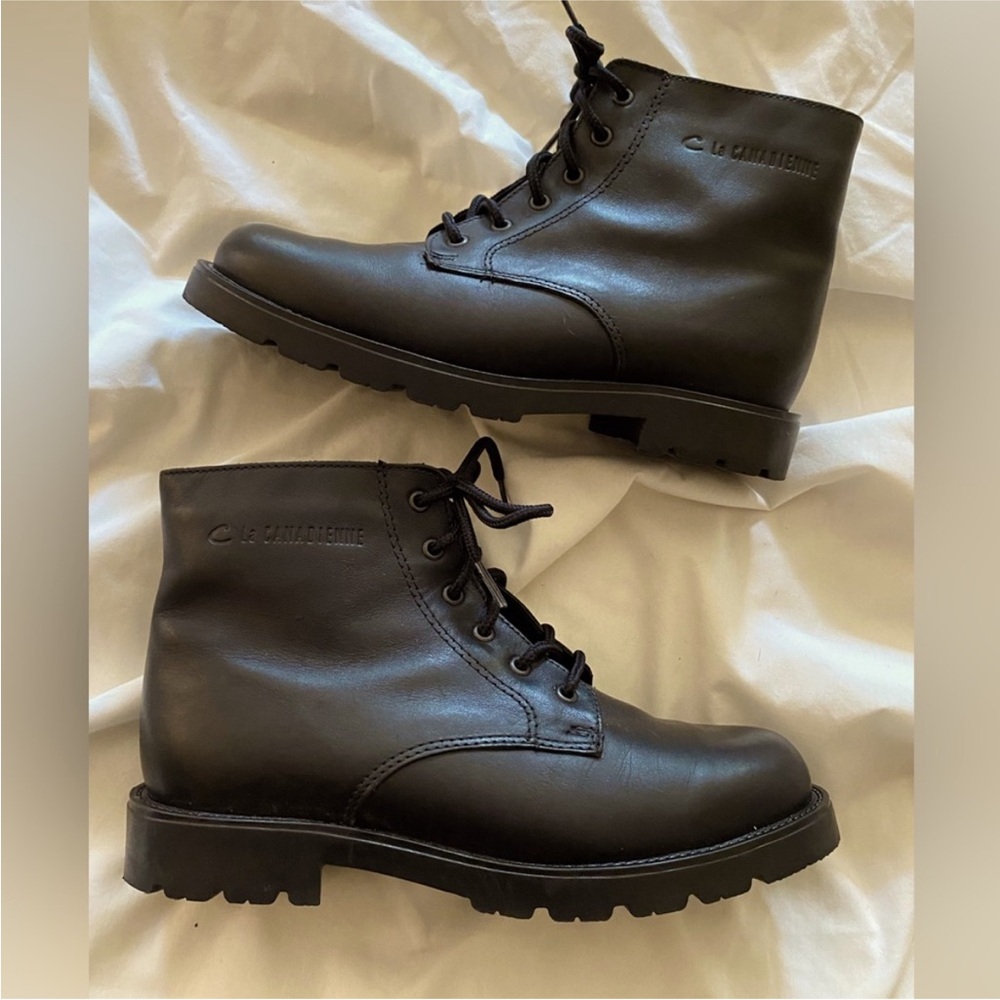 La CANADIENNE Black Ankle Boots size 8